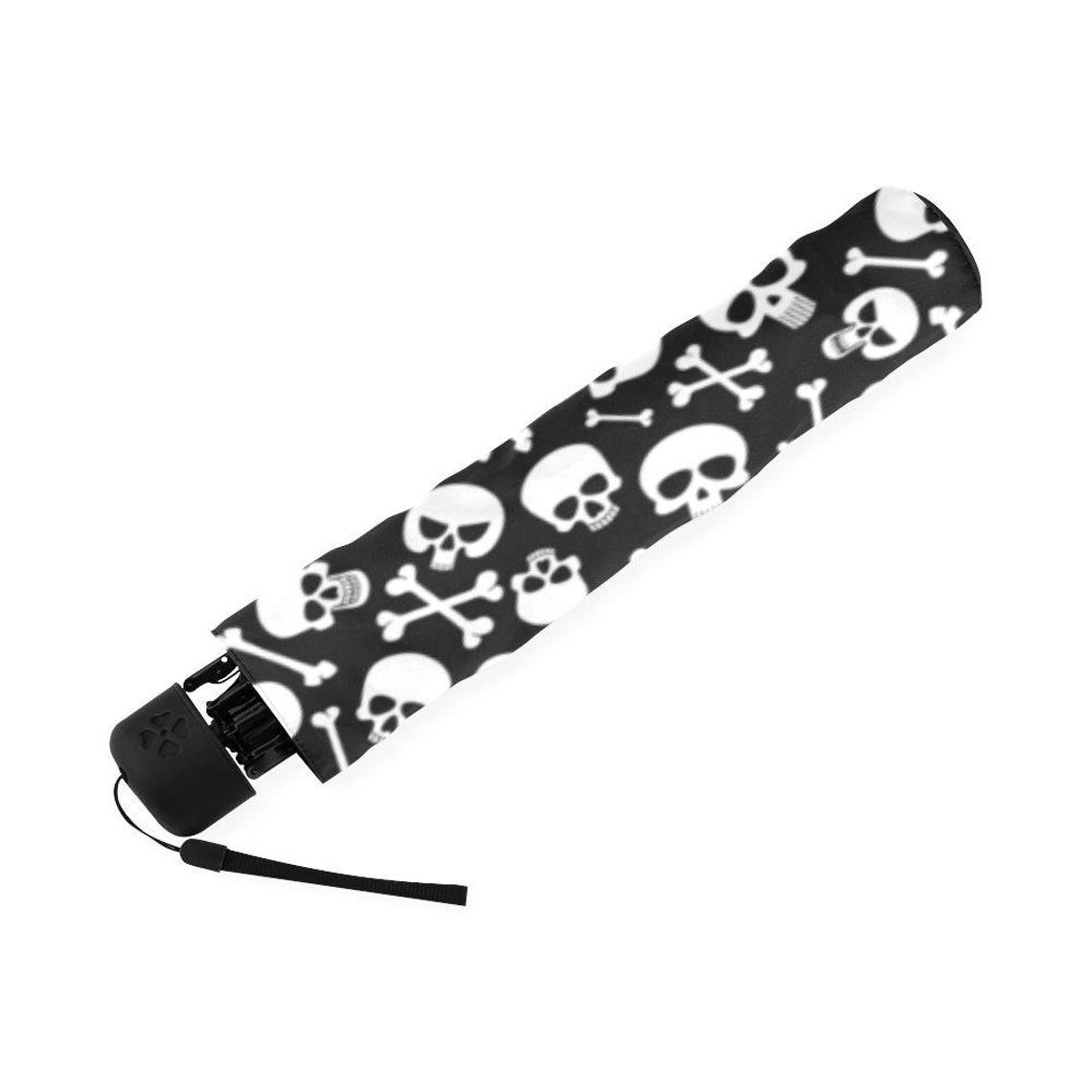Skulls & Bones Foldable Umbrella Punk Foldable Umbrella Etsy