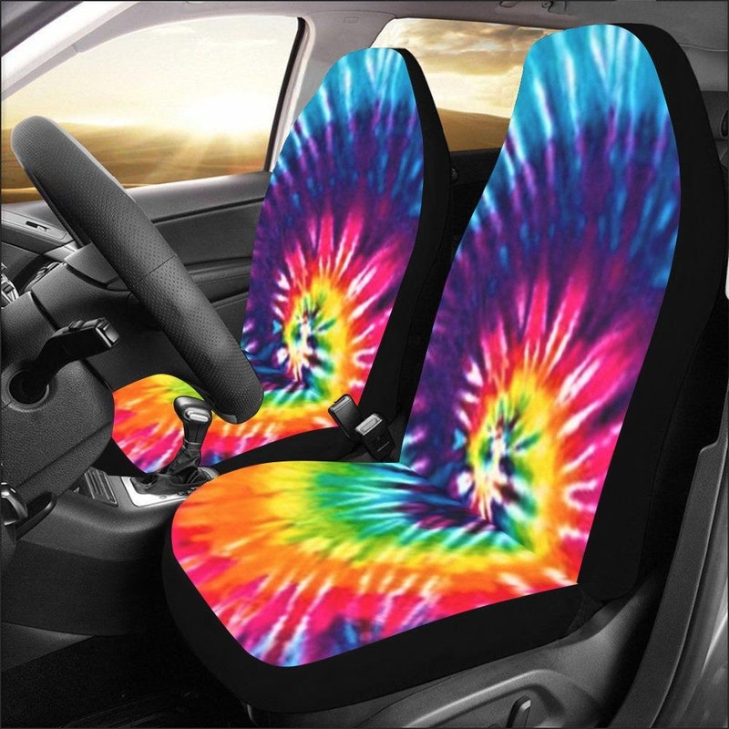 Tie Dye Swirl Batik Pet Car Seat Cover