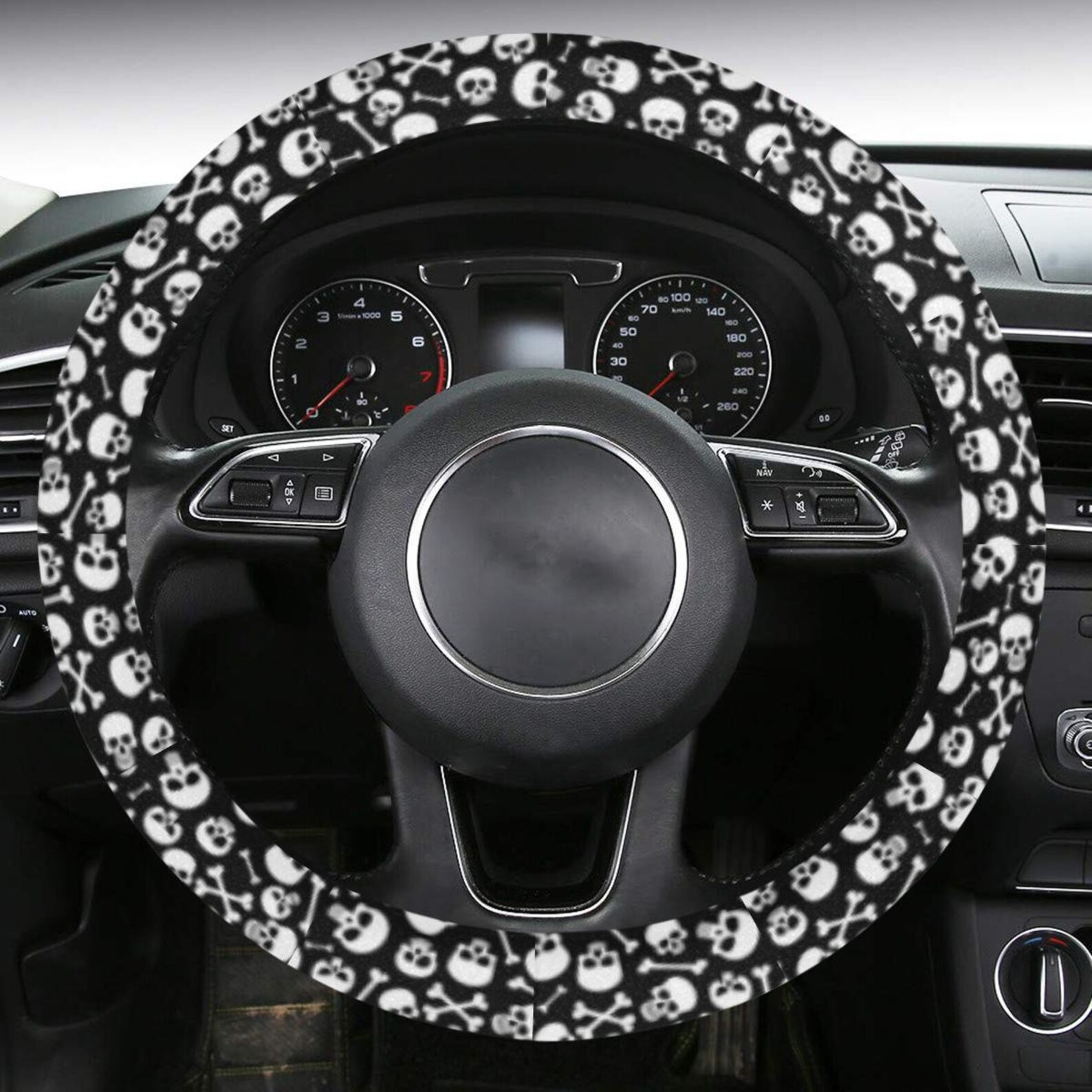 Skulls & Bones Steering Wheel Cover with AntiSlip Insert Etsy