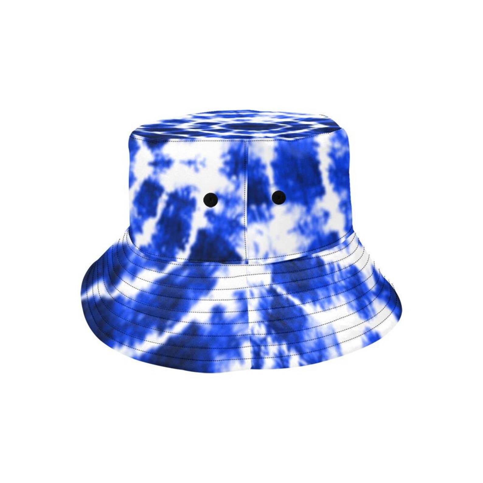 Blue Shibori Tie Dye Bucket Hat Bullseye Tie Dye Summer Hat Etsy