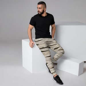 Mummy Wrap Slim Fit Men's Joggers, Bandages Jogging Pants, Mummified Sweats, Halloween Costume, Egyptian Pants image 3