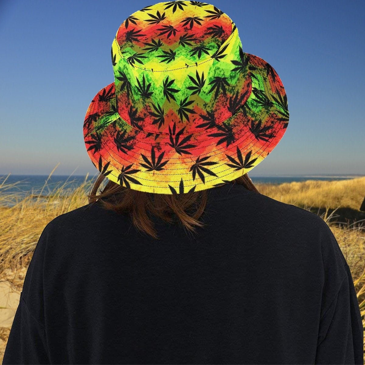 Rasta Party Time Bucket Hat Jamaican 