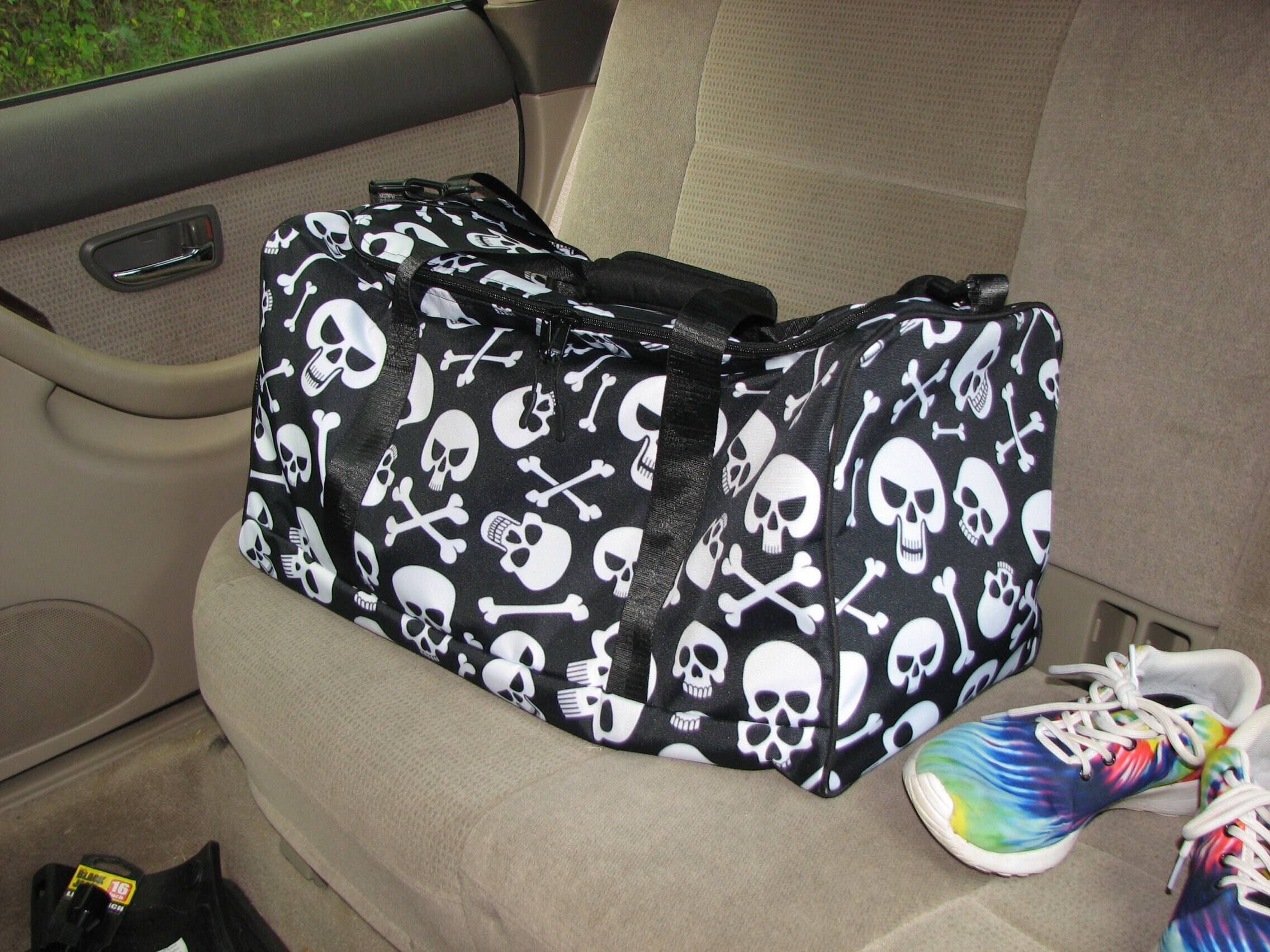 Bones Duffle Bag Skull Pattern 