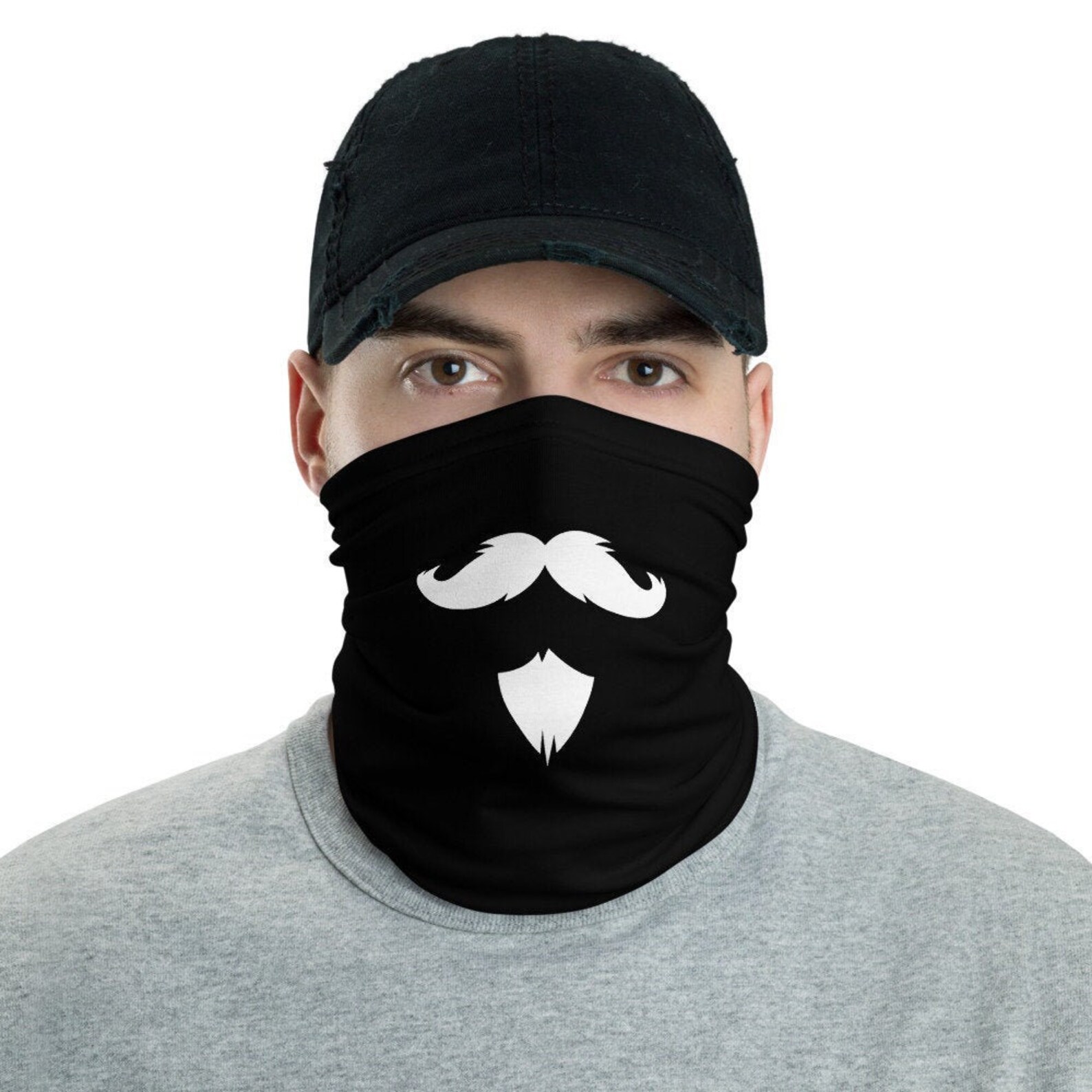 Musketeer and Polka Dots Neck Gaiter Spanish Facial Hair Face Etsy