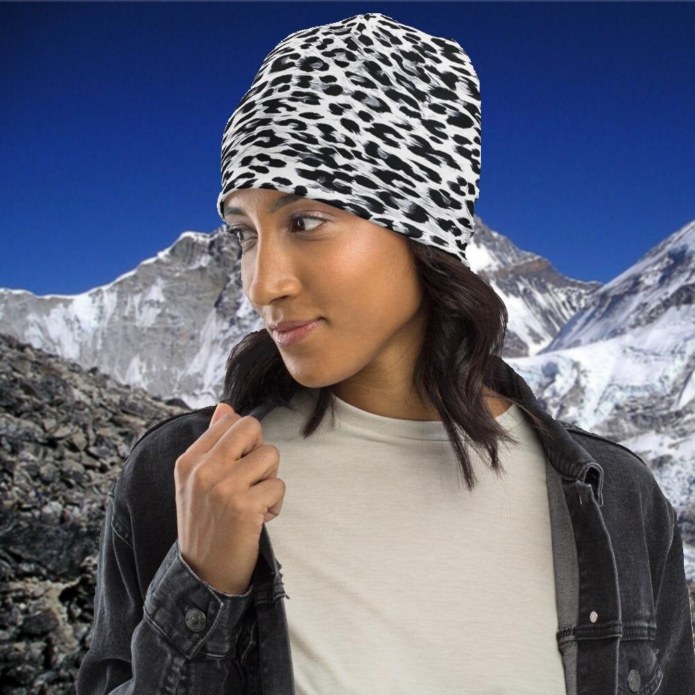 Beanie White Panther Hat Animal 