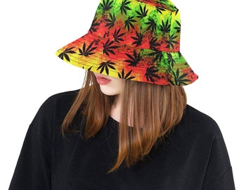 Rasta Party Time Bucket Hat Jamaican 