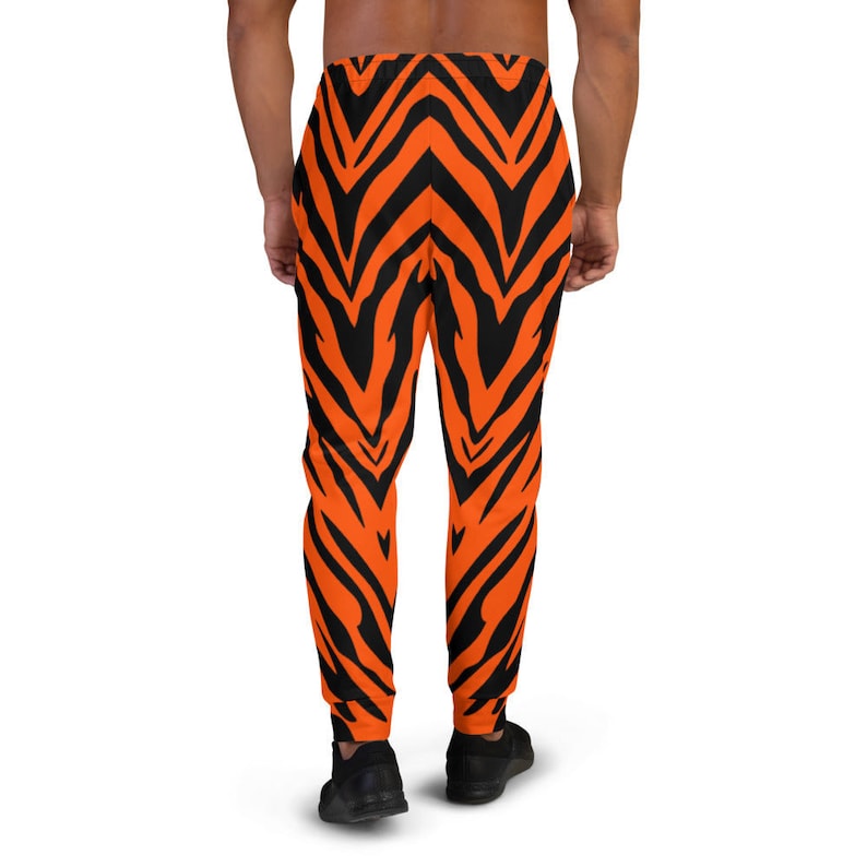 Pantalones deportivos ajustados con rayas de tigre de Bengala para hombre, pantalones deportivos Tiger imagen 5