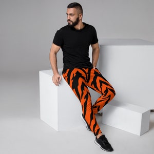Pantalones deportivos ajustados con rayas de tigre de Bengala para hombre, pantalones deportivos Tiger imagen 2