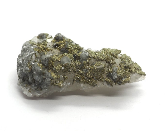 Rock crystal with pyrite 45mm x 30mm (19 grams)