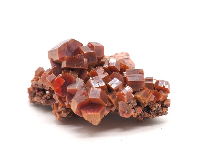 Vanadinite 35mm x 25mm (21 grams). Pure Vanadinite crystals. Ethically sourced and fair trade mineral.