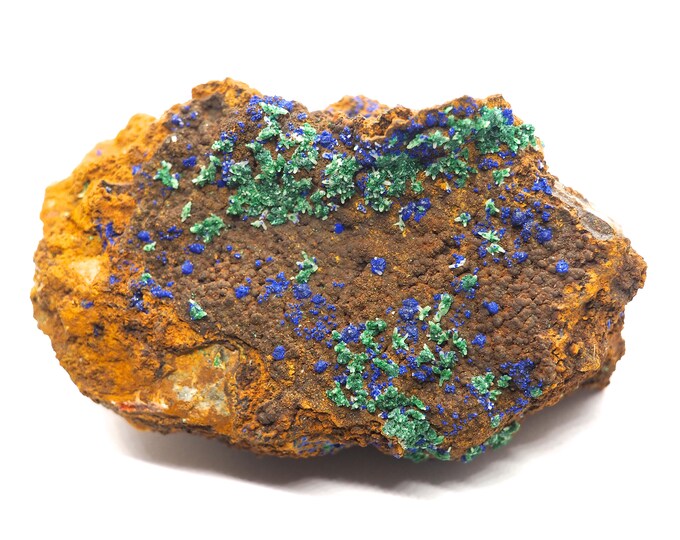 Azurite with malachite 75mm x 45mm (169 grams)