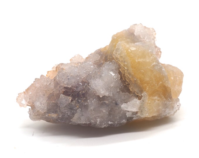 Fluorite calcite 60mm x 40mm (77 grams) Ethically sourced and fair trade mineral.