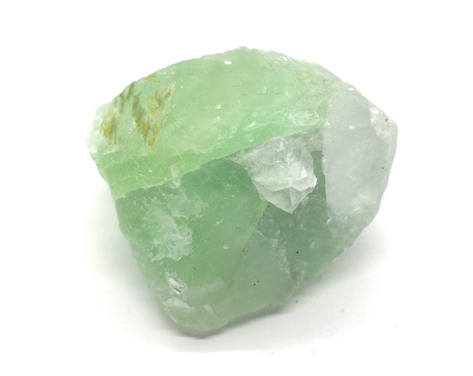Green turquoise fluorite with quartz 50mm x 45mm (96gram)