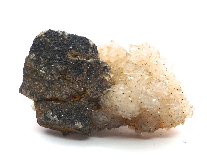 Calcite with Galena and Sphalerite 70mm x 50mm (213 grams)