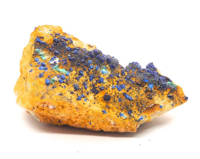 Azurite malachite and quartz 65mm x 40mm (93 grams)