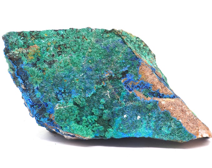 Malachite azurite chrysocolla 115mm x 55mm (236 grams)