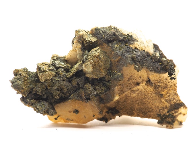 Pyrite with quartz 90 mm x 50 mm (140 grams)