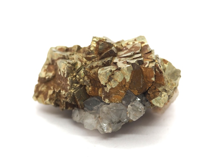 Pyrite with quartz 40 mm x 35 mm (47 grams)