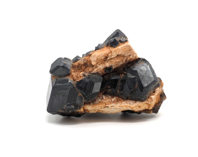 Andradite garnet Orthose 30mm x 25mm (19 grams). Ethically sourced and fair trade mineral.