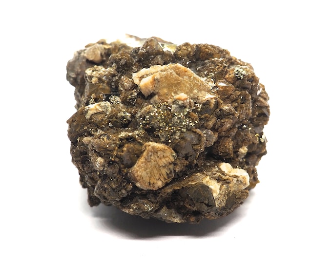 Rock crystal with pyrite 50mm x 50mm (115 grams)