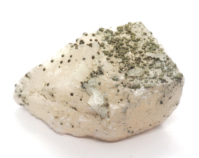 Rock crystal with pyrite 65mm x 40mm (98 grams)