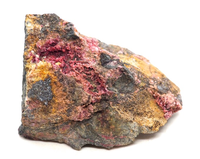 Old pink rosaliet on matrix 60 mm x 60 mm (201 grams)