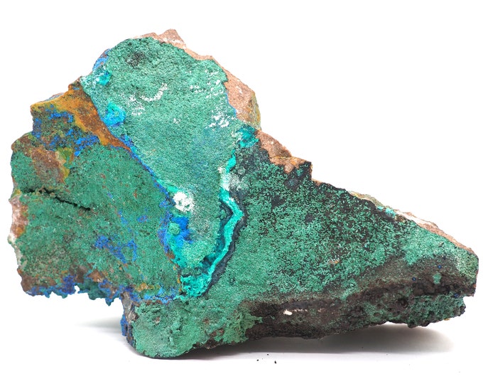 Malachite azurite chrysocolla 120mm x 80mm (357 grams)