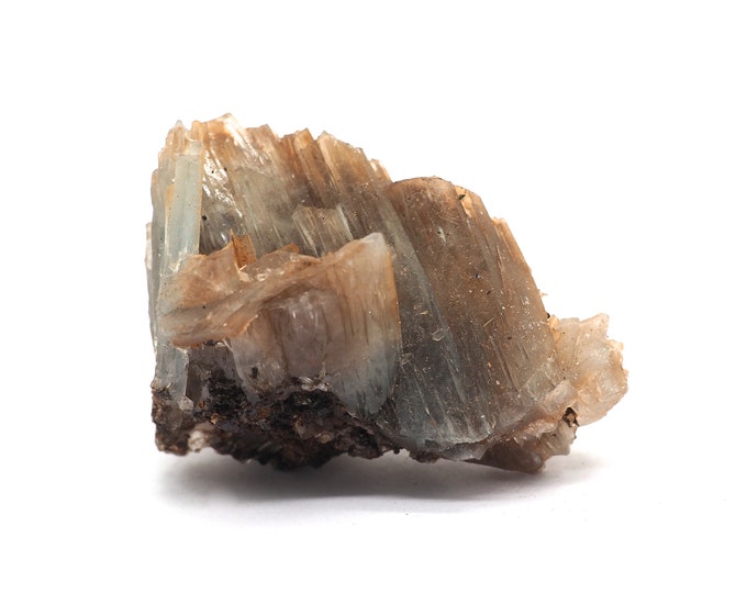 Clear blue barite 50mm x 35mm (50 grams). Ethically sourced and fair trade mineral. Excellent quality, straight from the miner.