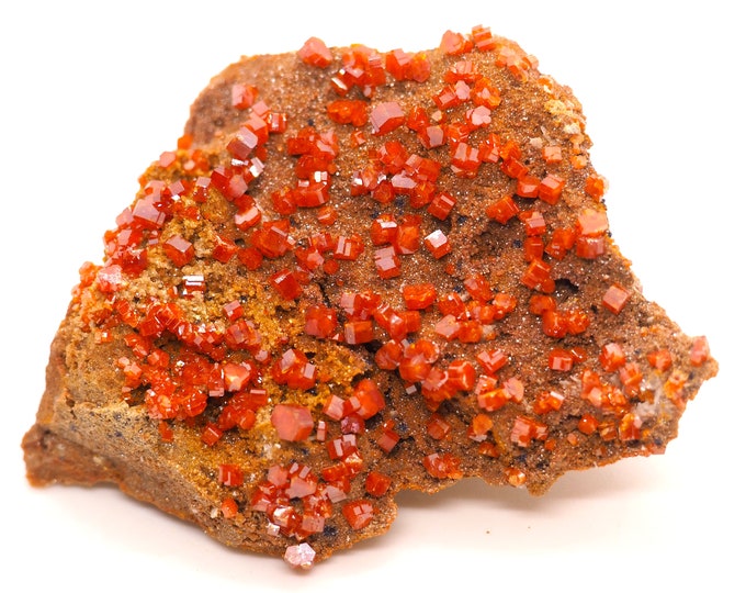 Vanadinite Crystal (70 mm x 50 mm x 25 mm (64 grams)
