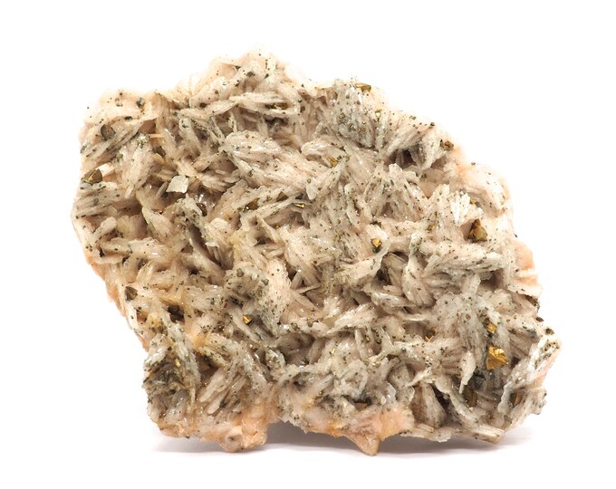 Barite with Pyrite 120mm x 95mm (297 grams). Fair trade crystals and minerals. Ethically sourced. Special find. Large piece!