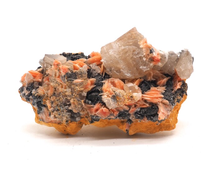 Cerussite Barite 80mm x 50mm - 174gram. Ethically sourced and fair trade mineral.