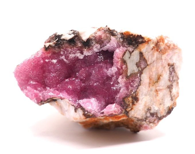 Cobalto calcite 77mm x 75mm (396 grams). Special find. Pure cobalt calcite. Pure energy. Ethically sourced and fair trade mineral.