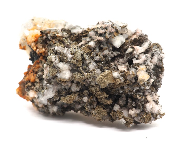 Pyrite calcite fluorite 90mm x 60mm (202 grams)