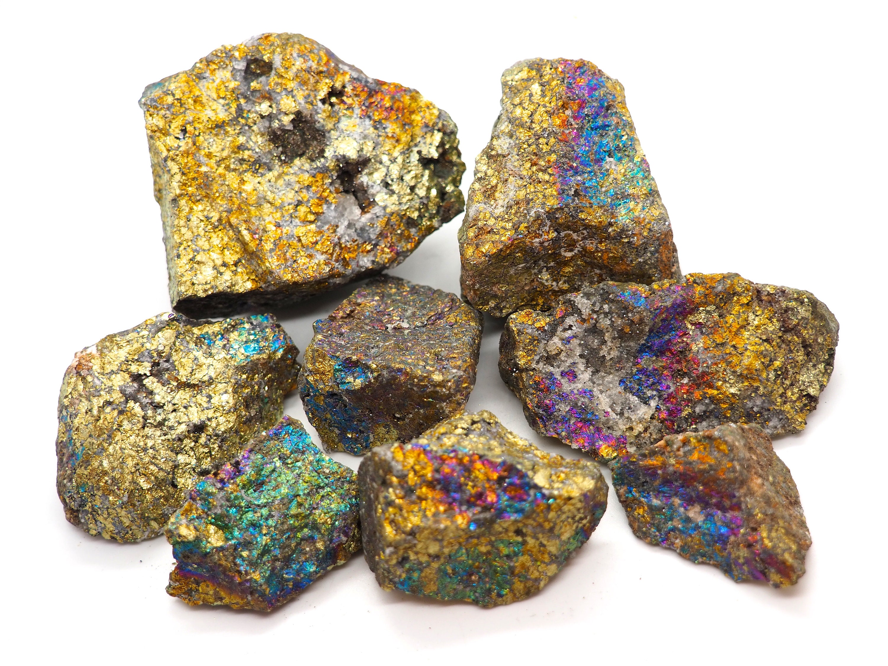 Chalco Pyrite With Quartz - Etsy