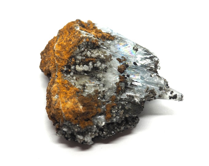 Clear soft blue barite 45 mm x 40 mm (32 grams)