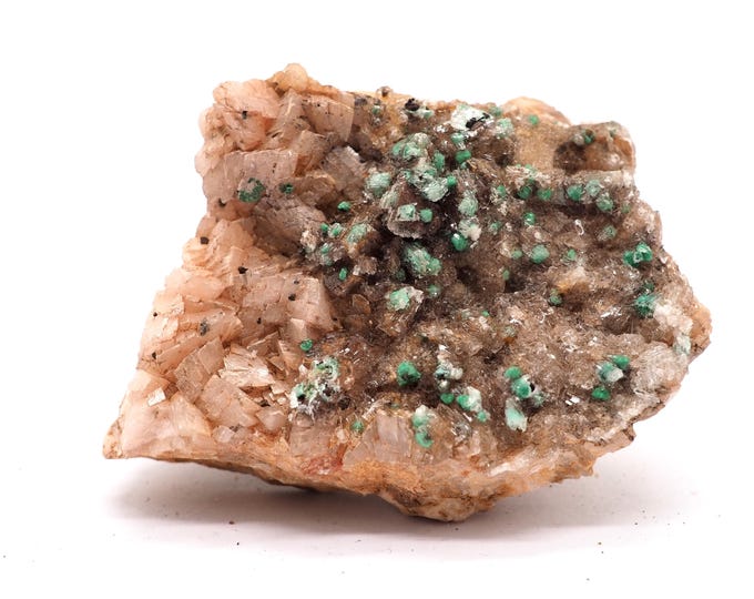 Rosasite Dolomite 65mm x 65mm - 156 grams. Ethically sourced and fair trade mineral. Dolomite Malachite from Morocco. Pure quality.