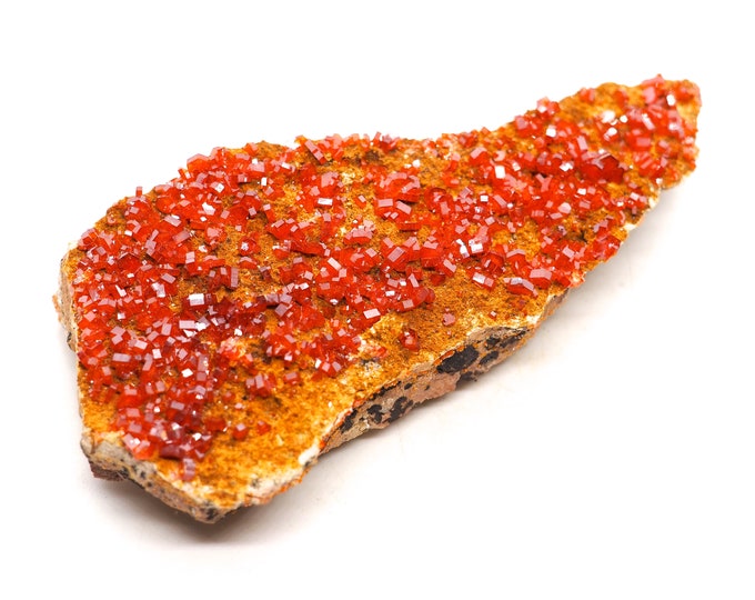 Vanadinite Crystals on matrix 100 mm x 45 mm (94 grams)