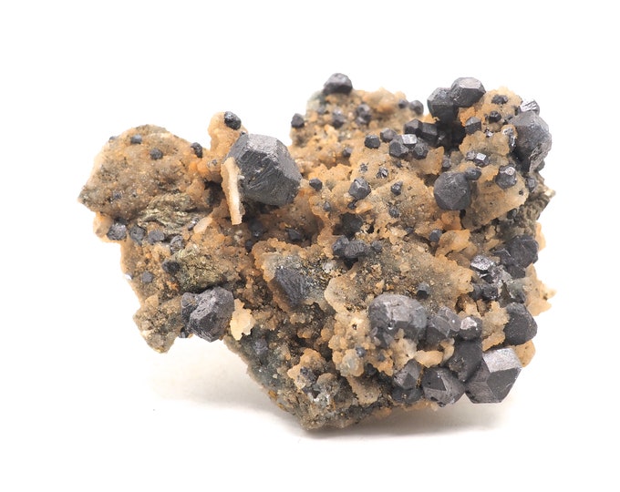 Galenite Pyrite Quartz 65mm x 55mm (90 grams). Fair trade crystals and minerals. Ethically sourced.