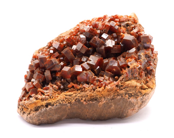 Vanadinite 110mm x 85mm (444 grams). Good quality. Ethically sourced and fair trade mineral.