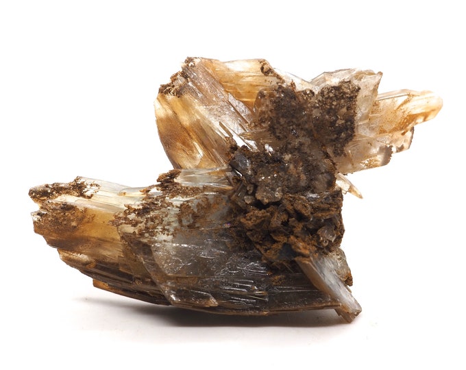 Clear soft blue barite 70 mm x 45 mm (52 grams)