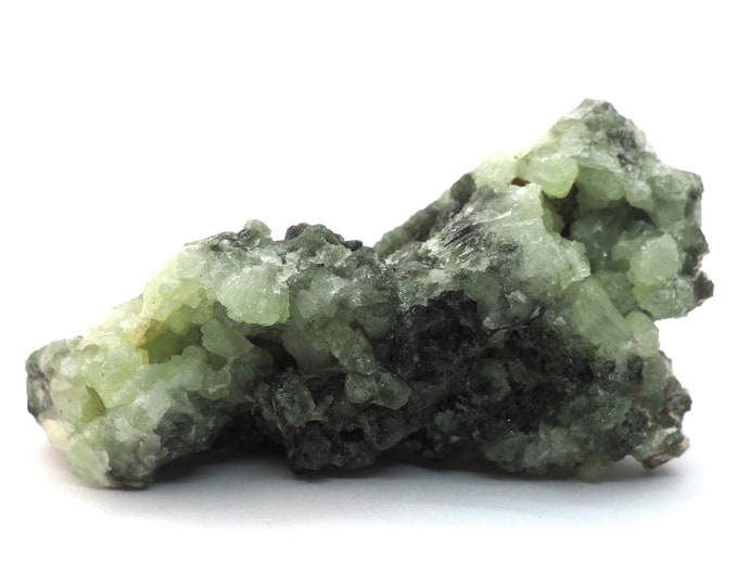 Grape crystallized Prehnite with Epidote 80 mm x 45 mm (129 grams)