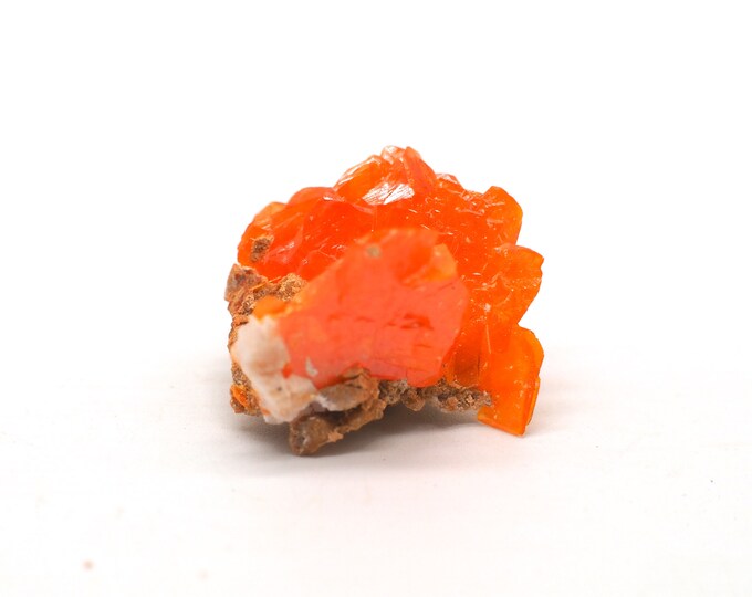 Pure Wulfenite leaf 22mm x 20mm - 4 grams. Ethically sourced and fair trade mineral.