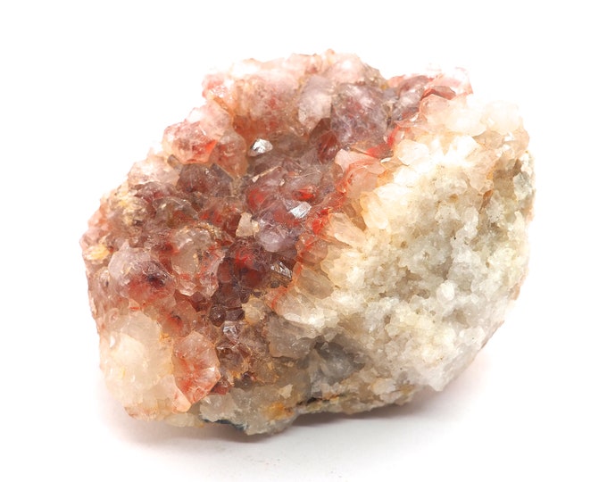 Quartz amethyst with hematite layer 80mm x 60mm - 214 grams