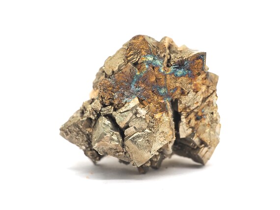 Pyrite With Quartz 30mm X 30mm (31 Grams). Pure Pyrite Cubes From
