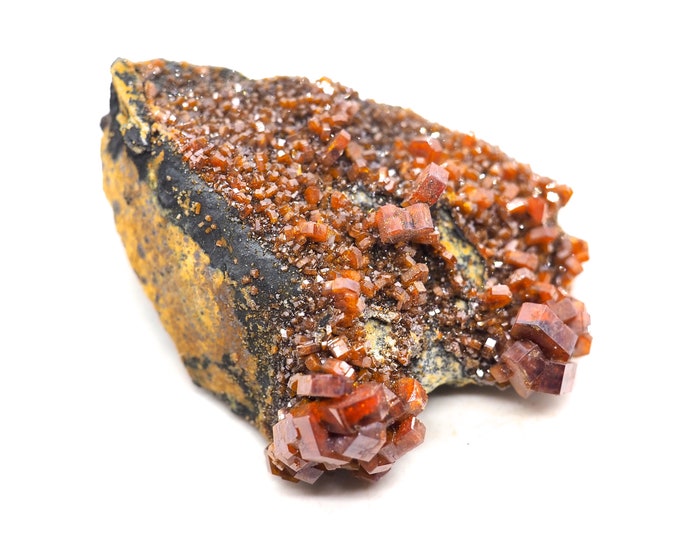 Vanadinite Crystals on matrix 60 mm x 50 mm (74 grams)