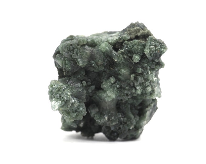Prehnite 50mm x 50mm (63 grams). Ethically sourced and fair trade mineral.