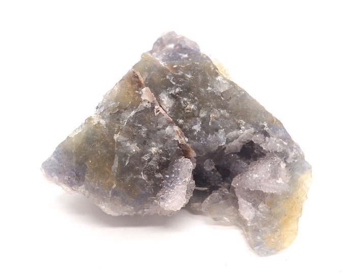 Fluorite calcite 70mm x 90mm (246 grams) Ethically sourced and fair trade mineral.