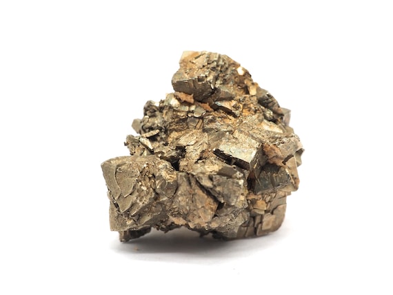 Pyrite With Quartz 30mm X 30mm (31 Grams). Pure Pyrite Cubes From