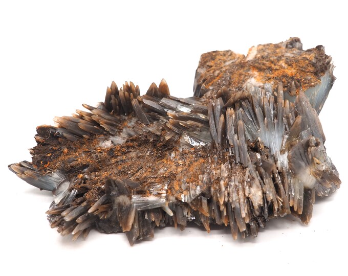 Clear blue barite 170mm x 115mm (668 grams). Ethically sourced and fair trade mineral.