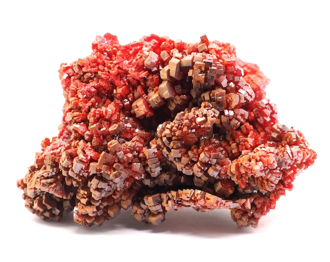 Rare pure Vanadinite 100mm x 60mm (347 grams) Ethically sourced and fair trade mineral.
